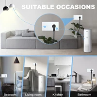 BSEED EU Standard Single Power Socket Touch Switch Usb Wall Sockets Double Sockets Triple Wall Sockets Quadruple Glass Sockets - Image 5
