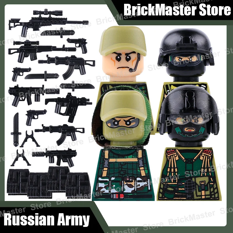 Elite Special Forces Building Blocks Set - Army Soldier with Tactical Gear and Accessories