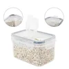 Sealed Plastic Food Storage Box Cereal Candy Dried Jars With Lid Fridge StorageTank Containers Household Items Kitchen Organizer 4
