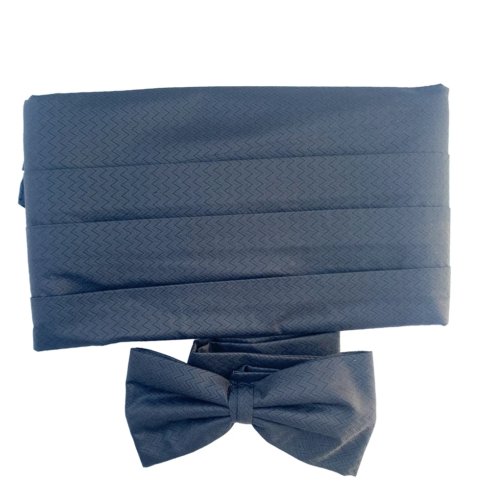 Cummerbunds Black Pattern Burgundy Patterned Cummerbund Fashion Design Wedding Formal Bow Ties  Butterfly Evening Dress Bow Tie