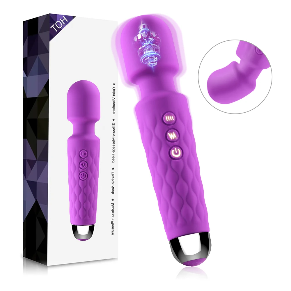 Powerful G spot Vibrators Sex Toy for Women 8 Speed 20 vibeation Mode Clitoris Stimulator AV Magic Wand Adult Sex Toy Supplies
