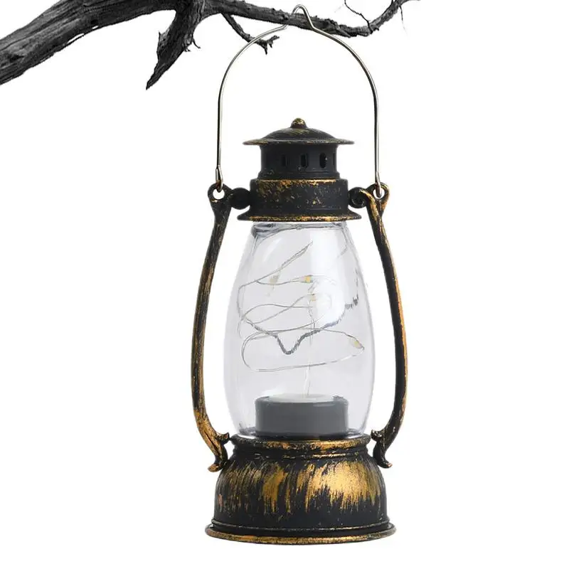 Outdoor Battery Operated Lanterns Flickering Flame or Wired LED Vintage  Lantern Lamp Christmas Halloween Party Table Decorations - AliExpress