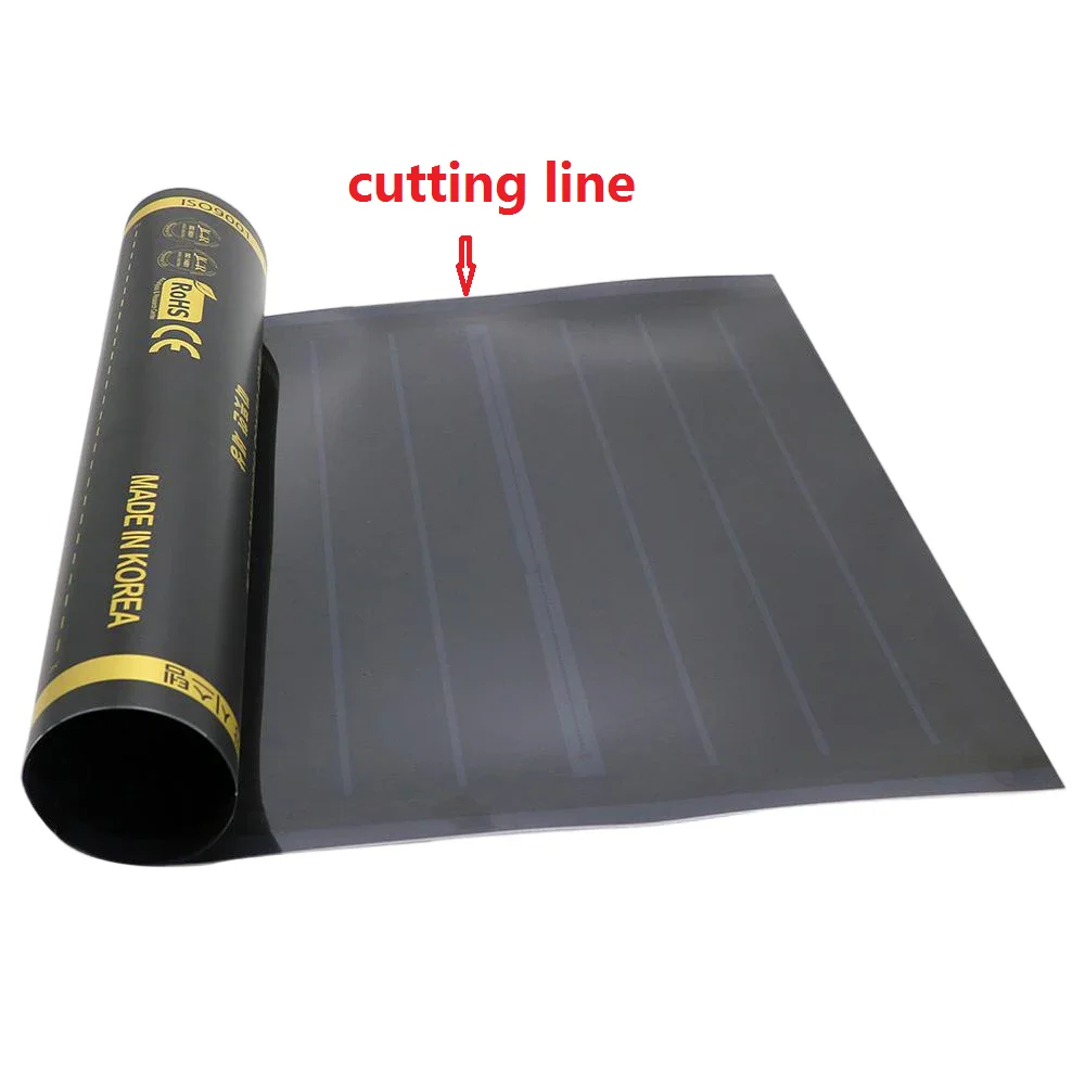 5 ~ 50 m2 Graphene PTC-Heizfolie 50/80/100 cm Korea energiesparende Infrarot-elektrische warme Bodenmatte – Detail 1