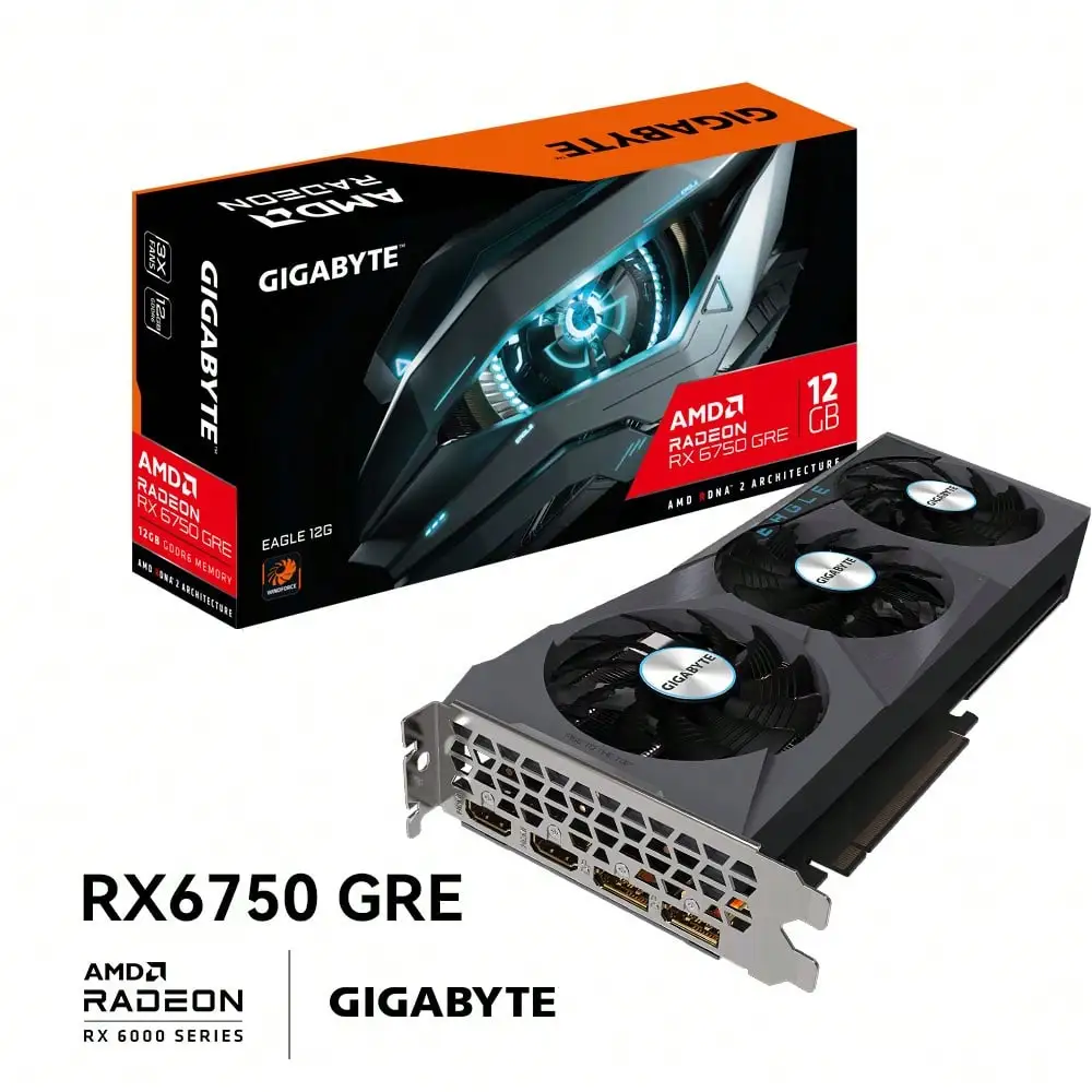 GIGABYTE グラフィックボード RX6750GRE 新しいギガバイト RX6750GRE イーグルグラフィックスカード 10
