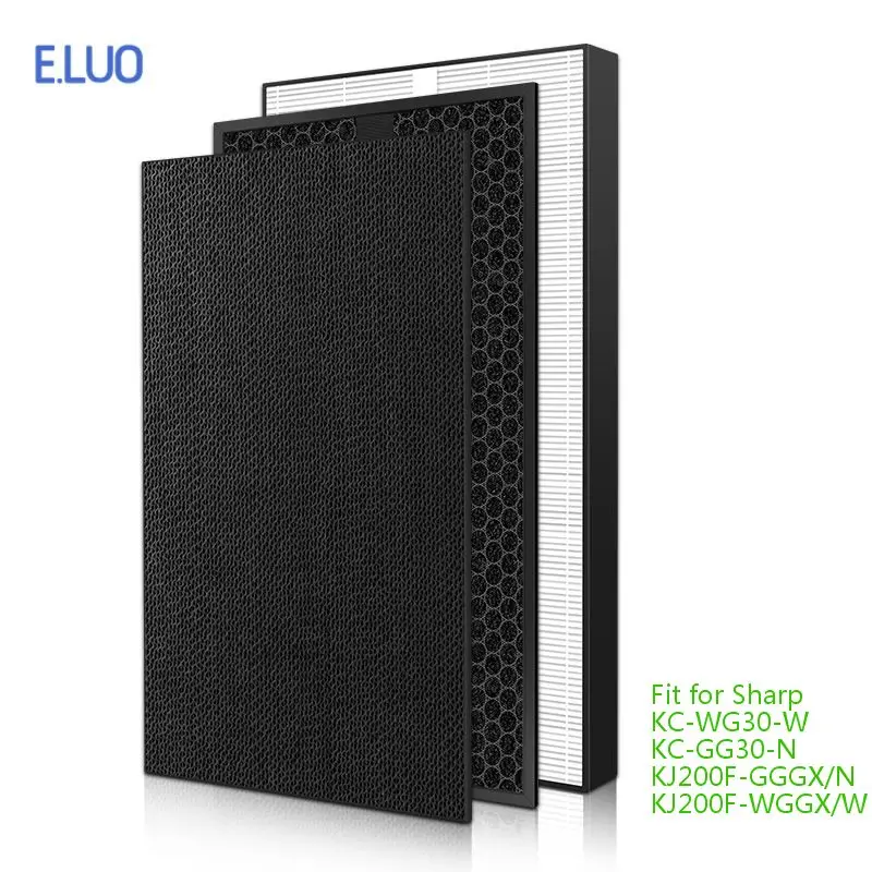 

3Pcs/Set Air Purifier Filter For Sharp KC-WG/GG30-W/N Suitable air purifier FU-W40AB Filtration net KJ200F Filtration