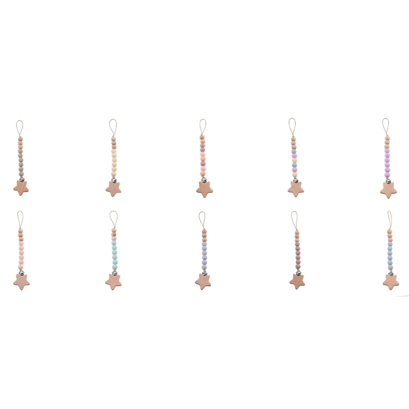 

Силиконовый зажим для соски при прорезывании зубов, держатель для соски со звездочкой для младенцев и малышей