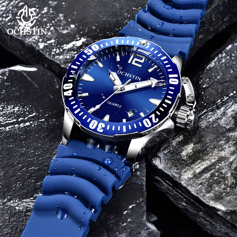 OCHSTI's Hot selling 2024 Leisure Fashion Pilot Series Multi functional Quartz Movement Waterproof Watch Men's Quartz Watch