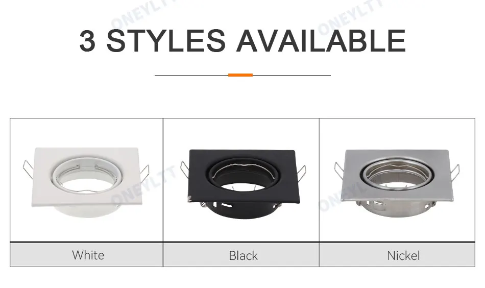 Square LED Recessed Ceiling Light Fitting Fixture for Spot light S045c783286eb4c339f78728207ddfef8j