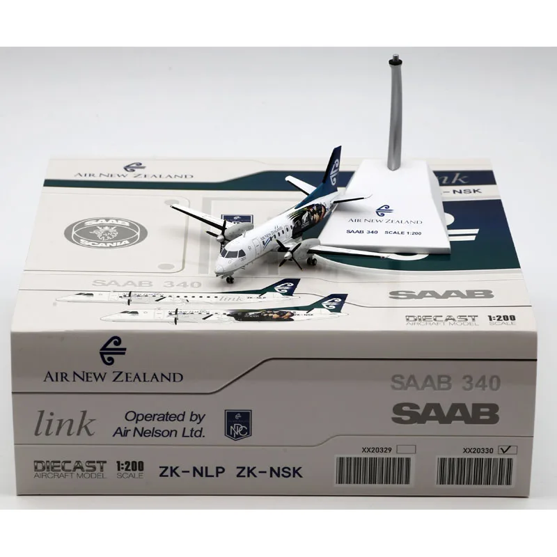 

XX20330 Alloy Collectible Plane Gift JC Wings 1:200 Air New Zealand Link Saab 340A "StarAlliance" Diecast Aircraft Model ZK-NSK