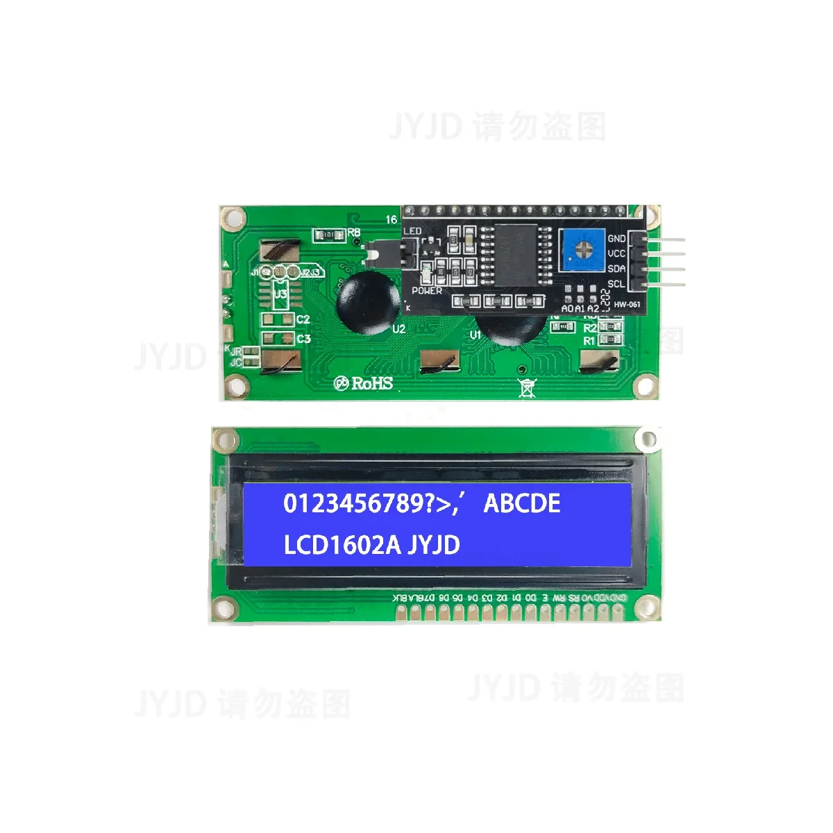LCD Display Module LCD1602 Blue Green Screen For Arduino LCD1602A LCD Character UNO R3 Mega2560 Display PCF8574T IIC I2C Interface