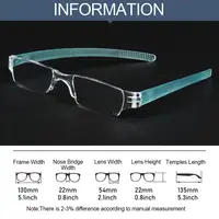 Lunettes de lecture ultra-légères avec étui pour hommes et femmes, lunettes tendance pour documents en MSI, presbytie, dioptrie + 1.0, 1.5, 2.0 à 4.0 6