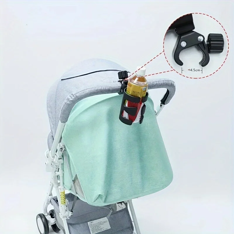 Plastic Bicycle Cup Holder Baby Stroller Accessories Universal 360 Degree Rotating Beverage Bottle Holder 1pc