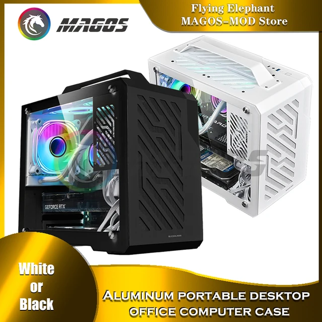 PC Cabinet Computer Case MATX Type Side Glass Portable Gabinete Gamer  Support 240 AIO Cooler 30S Graphics Card - AliExpress