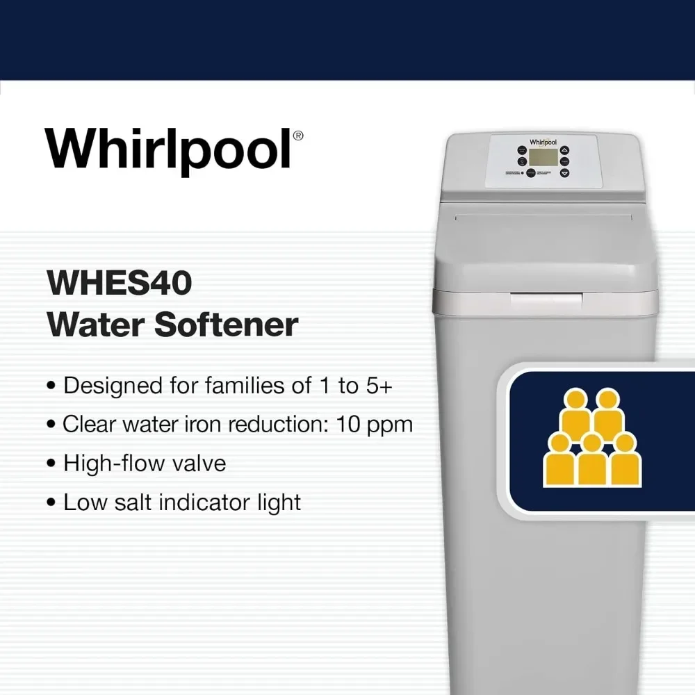 40,000 Grain Softener | Salt & Water Saving Technology | NSF Certified | Automatic Whole House Soft Water Rege 5
