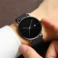Men Watch Luxury Set Fashion Business Brown Quartz Wrist Watches for Men Gift Set Creative Waterproof Quartz Classic Watch 1