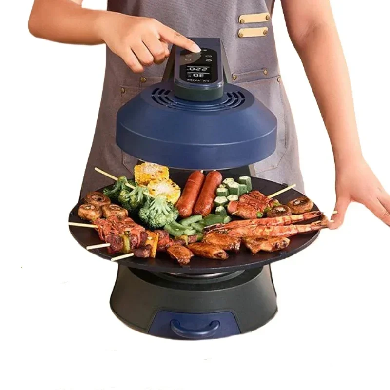 Indoor Barbecue Machine For Home Electric Grill Temperature Adjustment ...