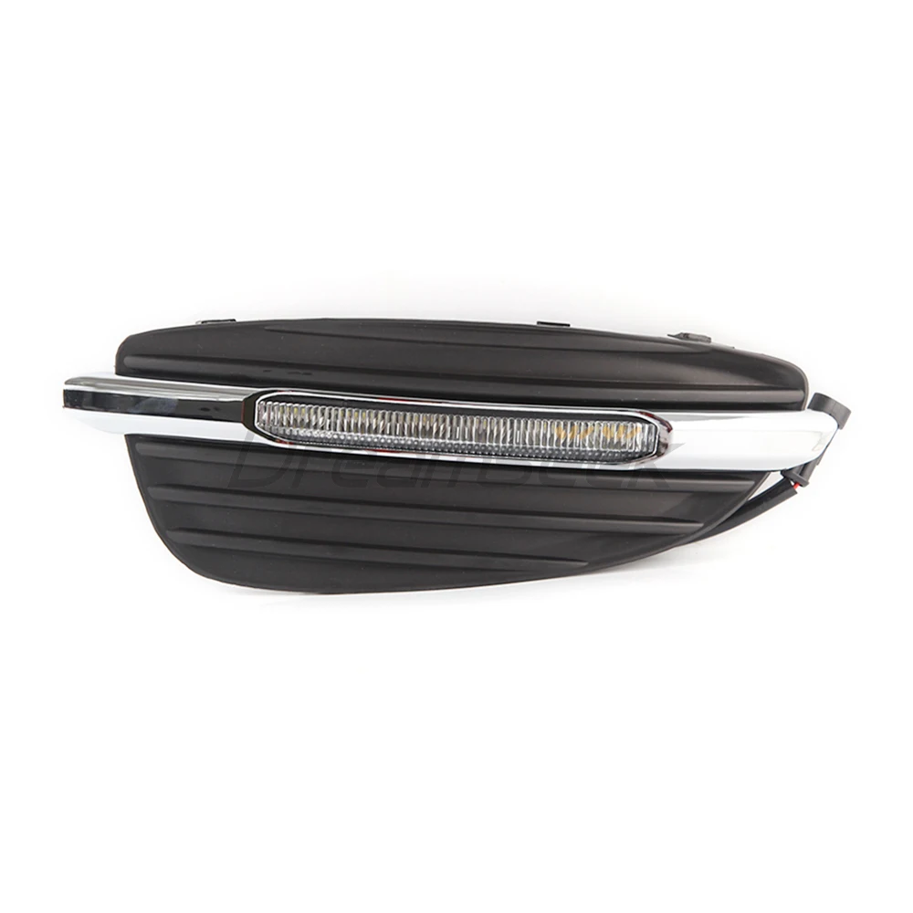 LED Daytime Running Light for Mercedes-Benz V-Class V260 V250 2016-2018 DRL Daylight Driving Fog Lamp with Turn Signal Headlight