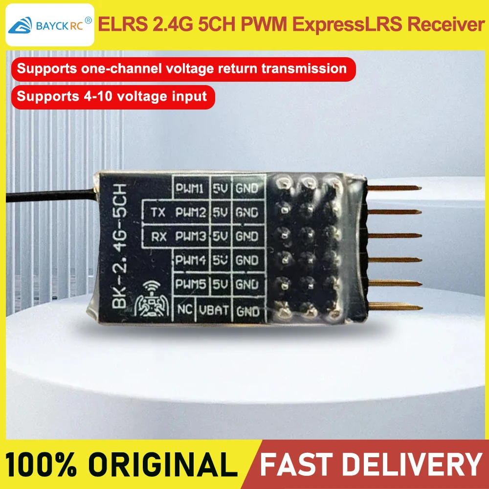 Récepteur ELRS 2.4G 5CH PWM BAYCK BK-2.4G-5CH pour Drone FPV