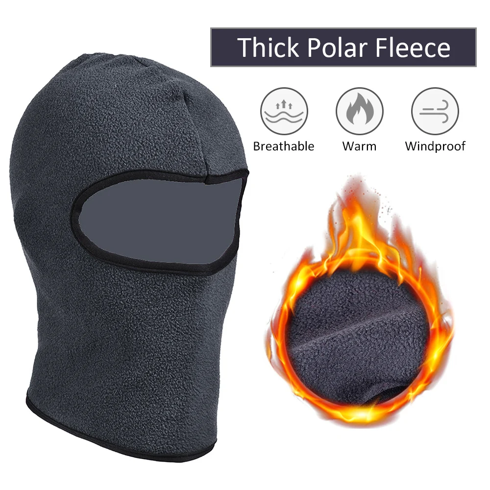 Kids Hat Winter Full Face Ski Mask Indoor And Outdoor Windproof Polar Fleece Neck Warmer for Boys Girls