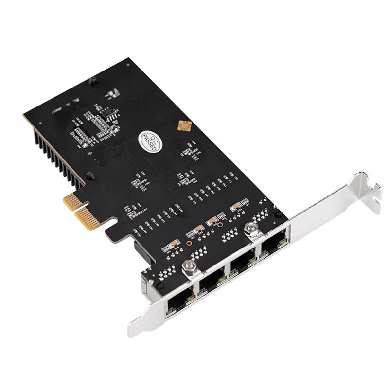 Placa de Rede Pci Express 10 Mbps 100 Mbps 1000mbps x1 Rj45 Adaptador de Rede Ethernet Quad Gigabit Lan Nic Rtl8111h Chips para pc - Imagem 2