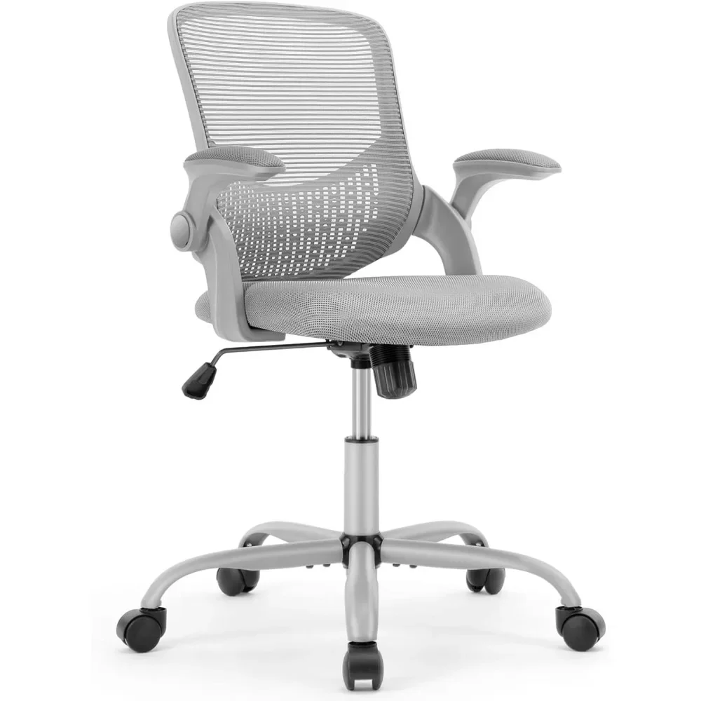 

Computer Chair Gaming Office Chair Grey Tilt and Lock Mesh Swivel Rolling Height Adjustable Desk Gamer Armchair Chairs Ergonomic