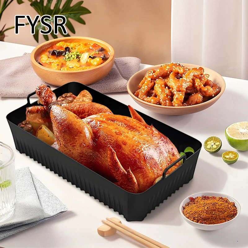 Premium Silicone Air Fryer Liners - Heat Resistant & Dishwasher Safe