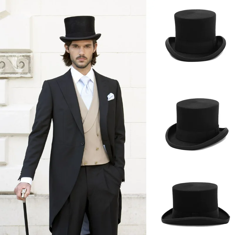 Men Fashion Hat Magician Presidential British Jazz Top Hat
