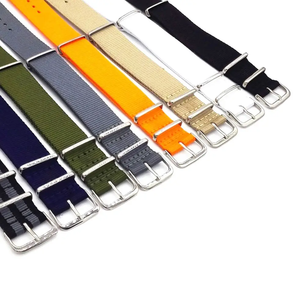 Bracelet De Montre En Nylon Tressé Vancle – Dégagement Rapide, Réglable, Compatible 18/20/22 Mm – Pour Homme Et Femme