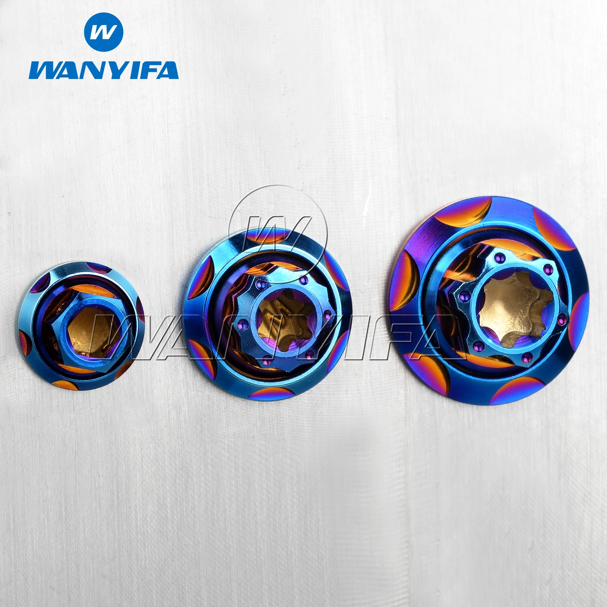 Titanium Washers Titanium Washer Wanyifa Titanium Ti Spacer M5 M6 M8 M10 Gasket for Bike Motorcycle Car Decorative Washers