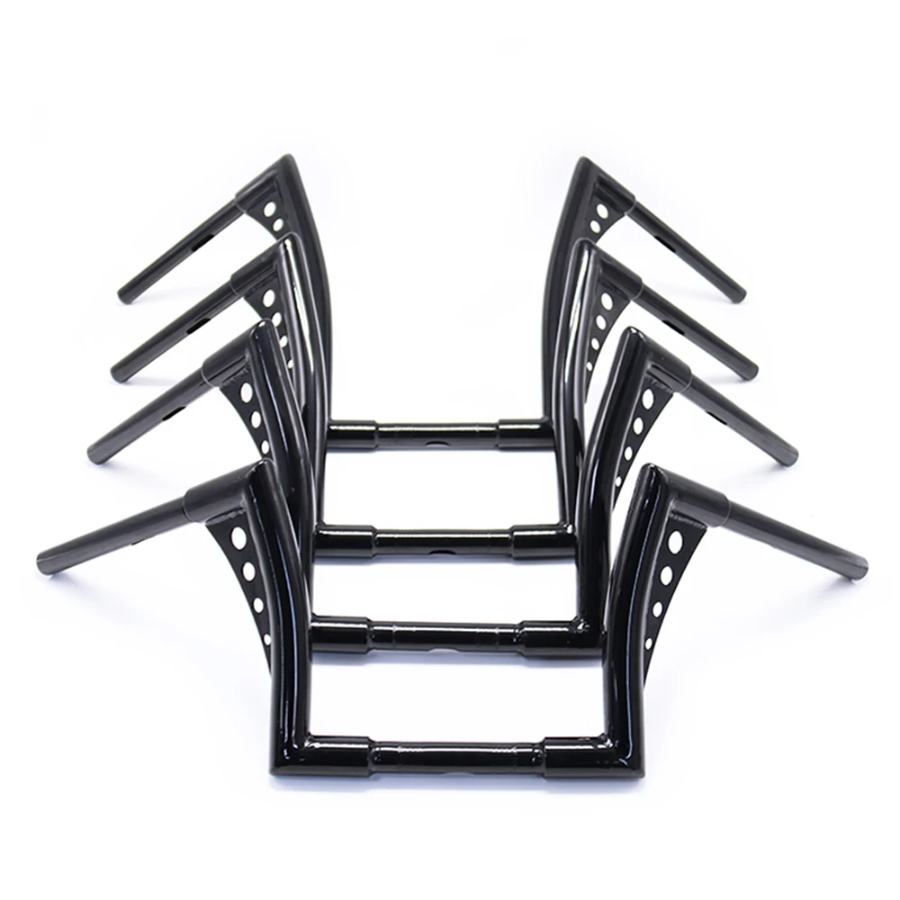 Vintage Motorrad Lenker 16 Zoll Ape Hanger - Schwarz Für Harley Softail & Dyna
