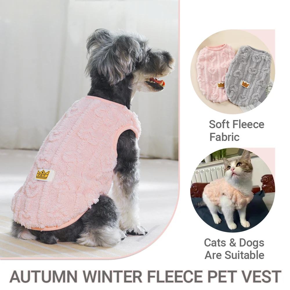 Ropa Cálida De Invierno Para Perros Pequeños, Medianos Y Grand, Chaqueta Suave Para Mascotas A Prueba De Viento, Abrigo Para Mascotas Al Aire Libre, Bonito Disfraz De Polar Para Chihuahua Y Pug
