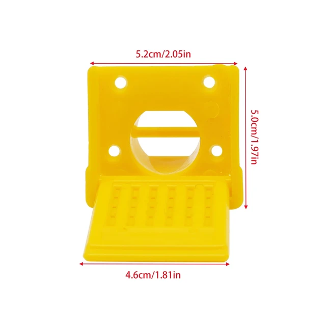 2Pcs Apikultúra Nyitható Fészekajtó Kaptár Kerítés Méhek Menekülés Elleni Gát Műanyag Távtartó Keret Fészek Ajtó Szellőztetett Méhész Szerszám - Image 5