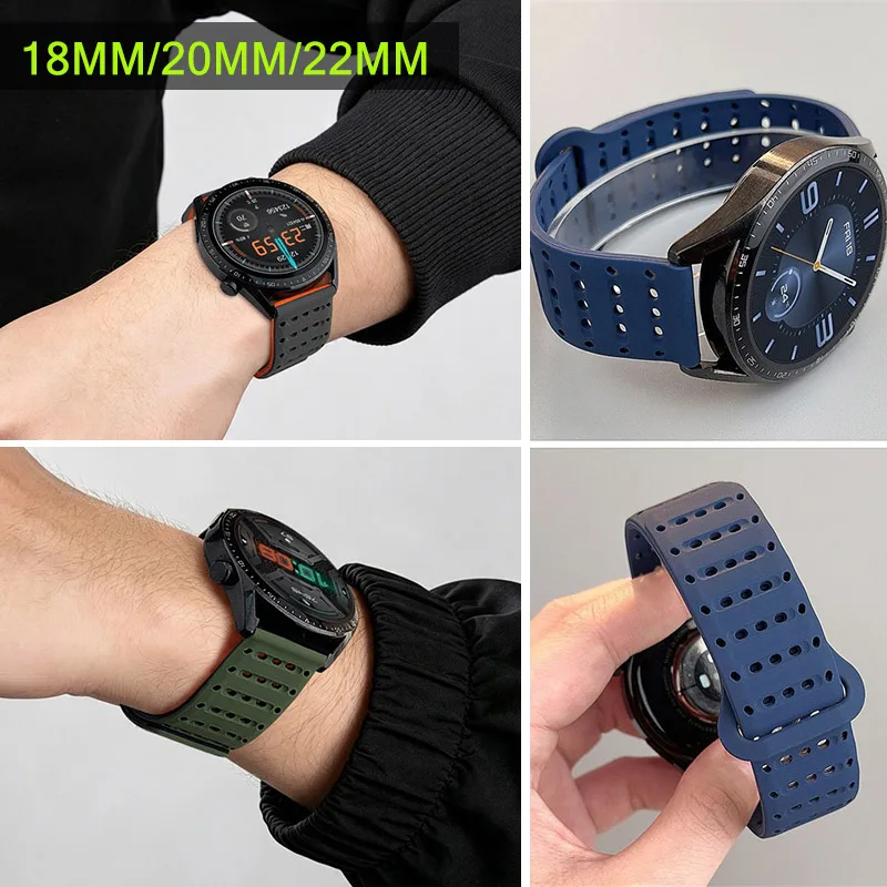 Magnetic Loop Silicone Watch Band strap