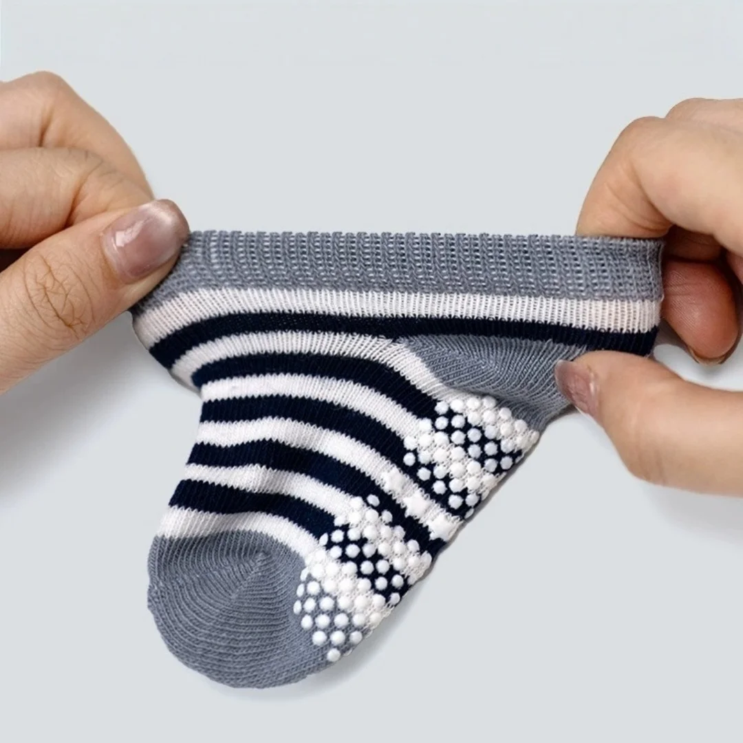 12Pairs/Lot Baby Socks Set Casual Toddler Boy Girl Clothes Accessories 0 To 5 Yrs Kid Short Sock Non Slip Breathable Bebe Stuff
