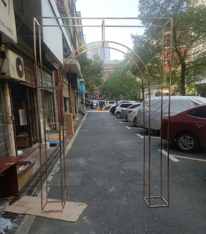 

Арки полка кованый железный экран блестящая позолоченная рамка свадебный фон Декор реквизит геометрический искусственный цветок стенд