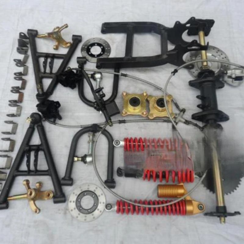 

Modification of electric four-wheel vehicle accessories - Beach vehicle front suspension brake system, rear axle drive shock