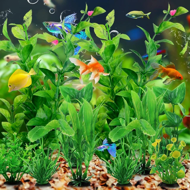 Aquarium Artificial Green Plants Set 5
