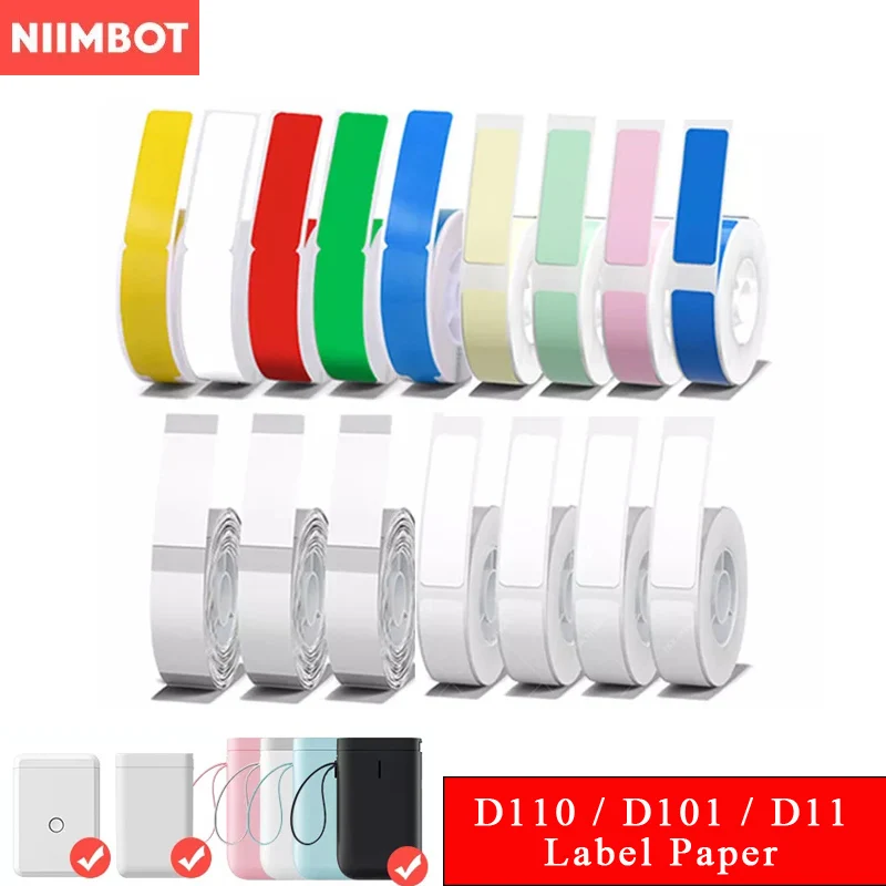 Papel Térmico da Etiqueta para o Supermercado Impermeável Anti-óleo Etiqueta Resistente do Preço do Rasgo Cor Pura Risco-resistente D110 D11 D101