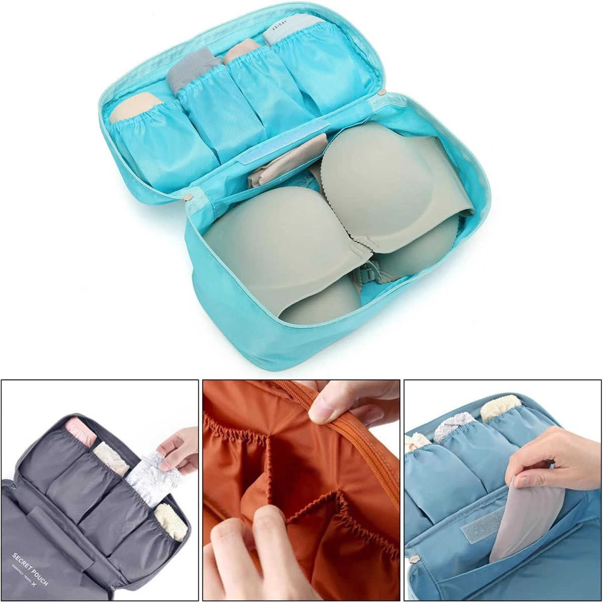 Travel Bra Organizer Bag Portable Underwear Classification Pouch  Multifunctional Socks Storage Box - AliExpress