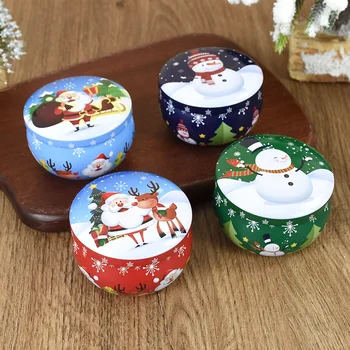 Christmas Tin Can Candles 1