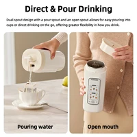 Bouilloire électrique mini 650 ml, portable pour la maison et la voiture, tasse chauffante multifonctionnelle, pot à eau bouillante, théière de voyage pour l'extérieur, 12V 24V 220V 4