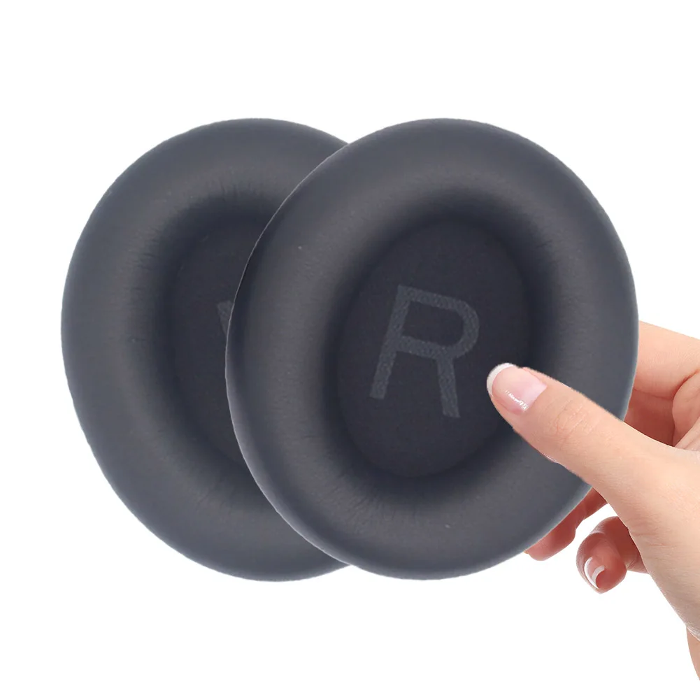 Headset Protective Cover Protein Leather Replacement Headphone Pads Headphone Ear Cushion for Anker Q45 Soundcore Life Headset