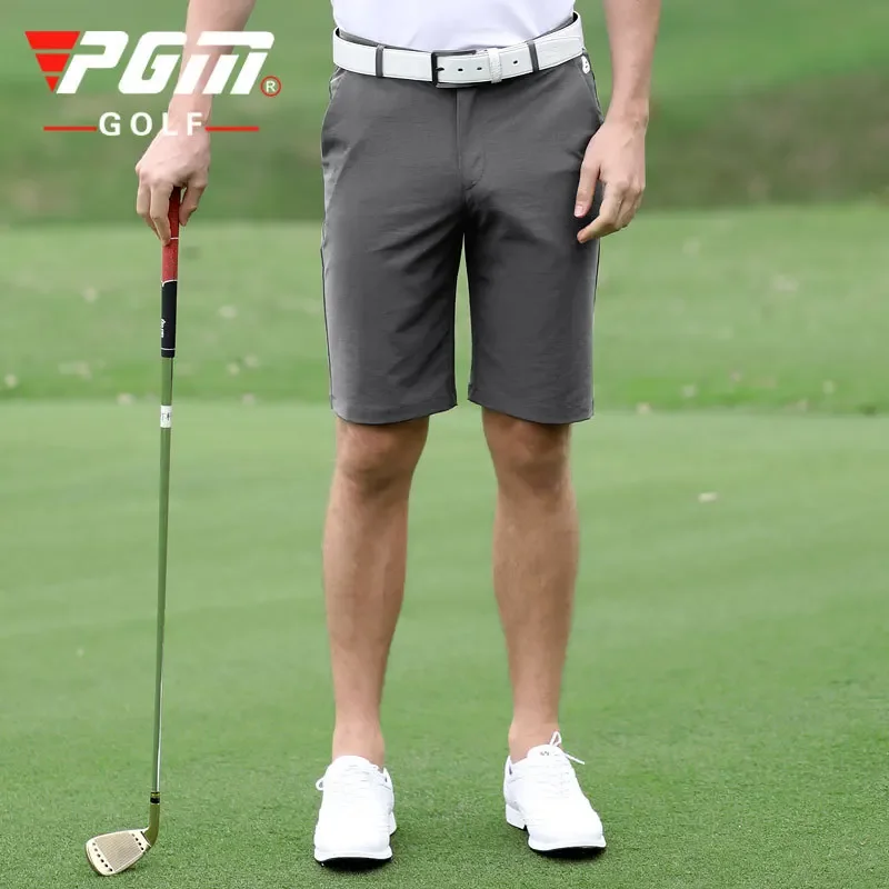 PGM Men Golf Shorts Summer Solid Refreshing Breathable Pants Comfortable Cotton Casual Clothing Sports Wear Gym Suit KUZ078