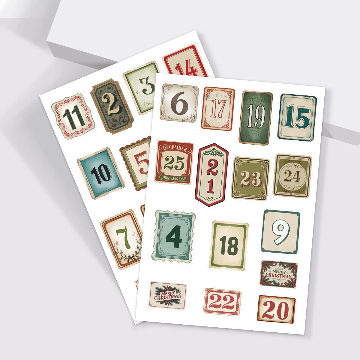 Christmas Advent Calendar Stickers 30pcs 1-25 Number Merry Christmas Countdown Labels Gift Sealing Sticker Christmas Decorations christmas countdown calendar christmas advent calendar christmas paper stickers