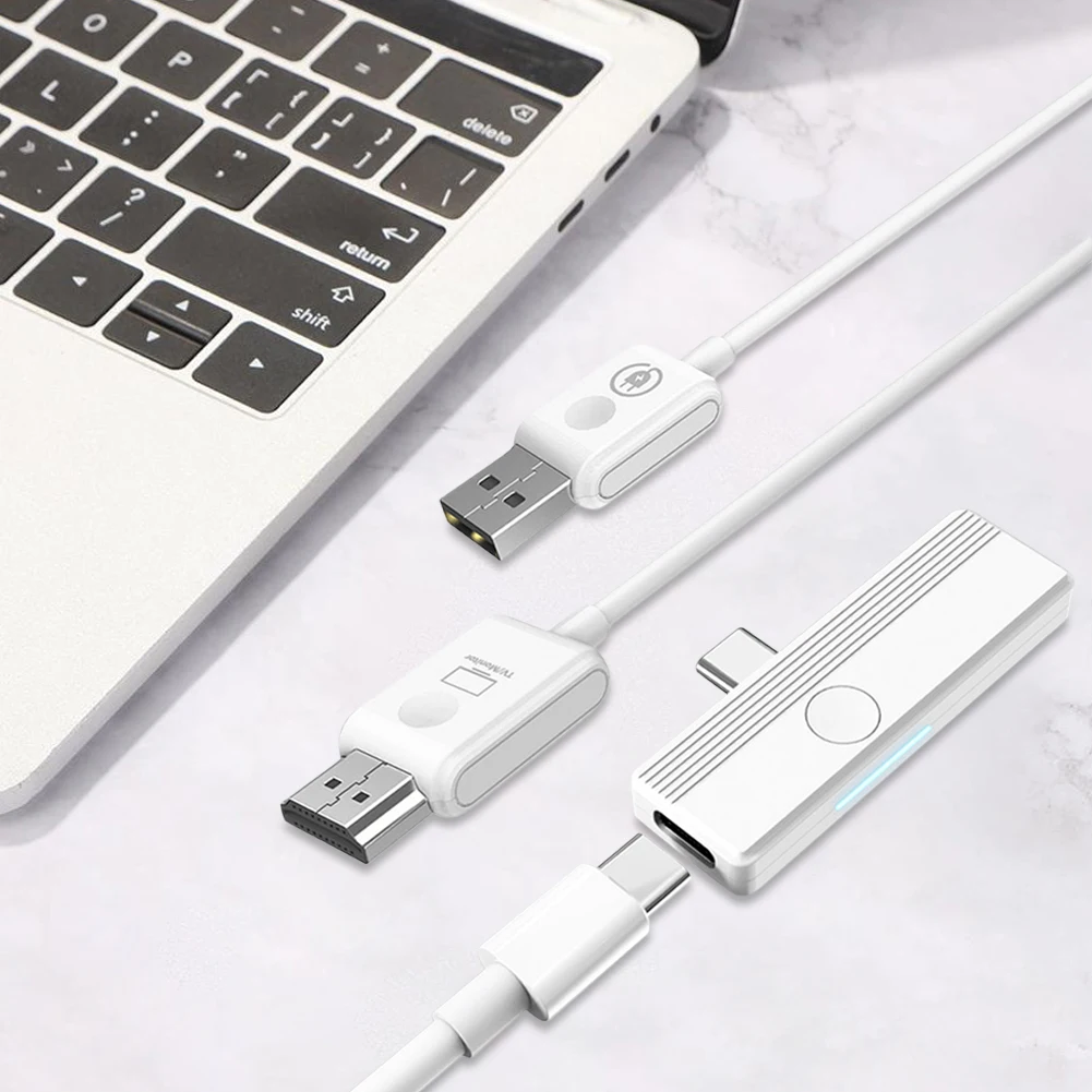 C 타입에서 HDMI 호환 디스플레이 어댑터, 스크린 미러 캐스트 확장 무선 익스텐더, 아이폰 15, 화웨이 휴대폰, 노트북, PC, TV용
