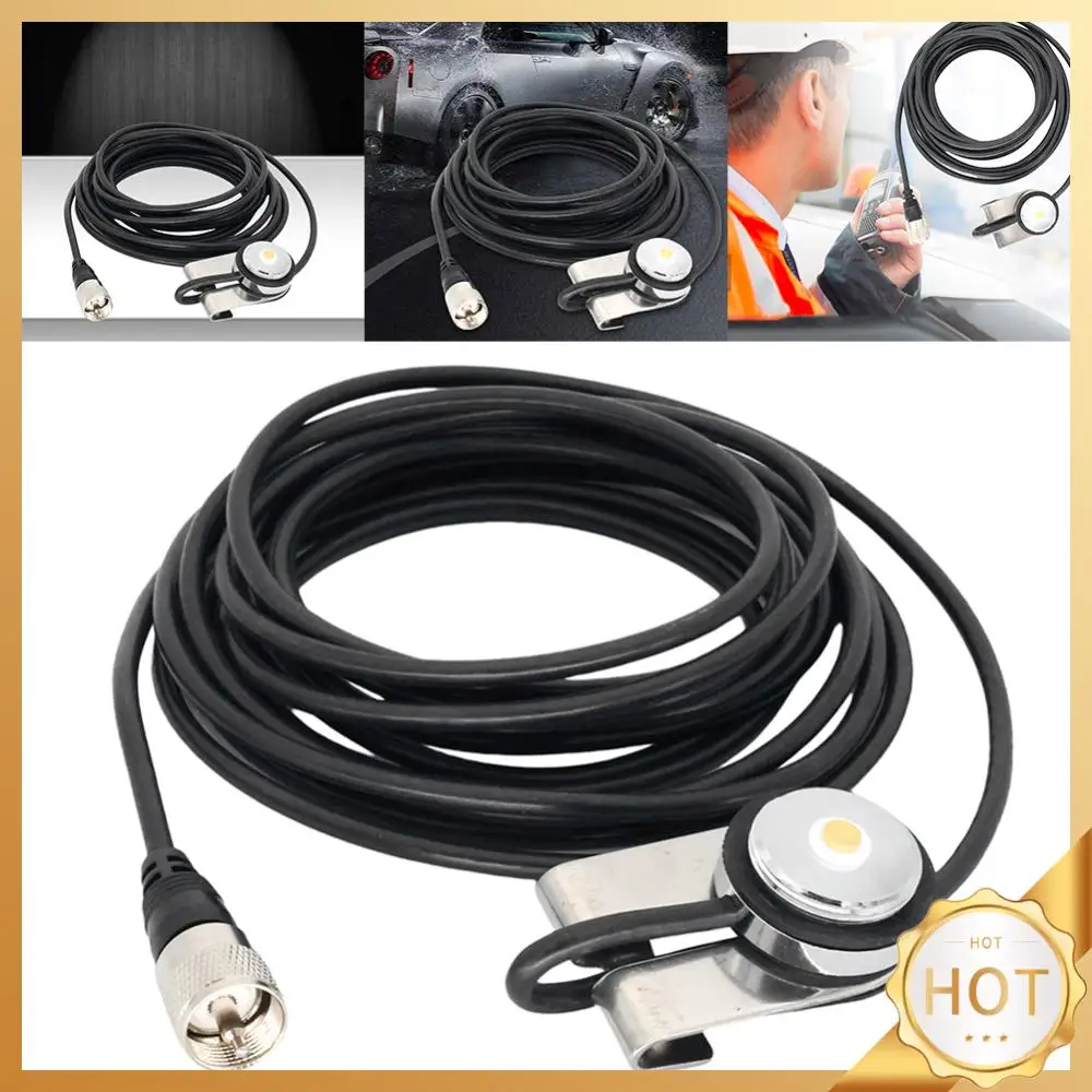 

5M NMO To PL259 RG-58 Coax Cable NMO L Shape Mount RG-58 Coaxial Extend Cable Antenna Cable for NMO HF/VHF/UHF Antenna