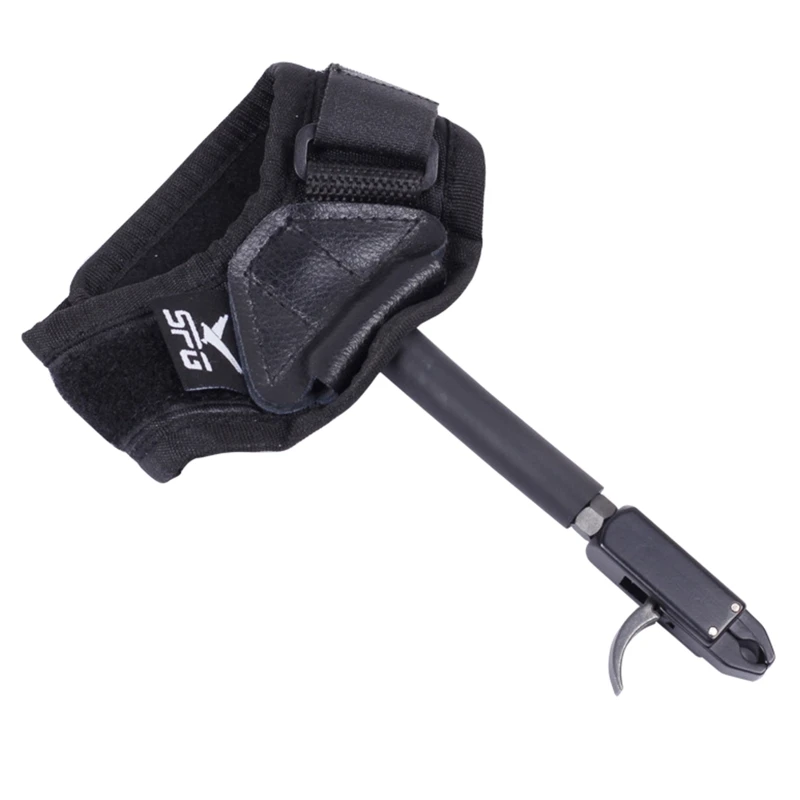 

F1FD Release Aids Compound Bow Caliper Release Adjustable Wrist Strap 360 Rotating Bow Release Caliper