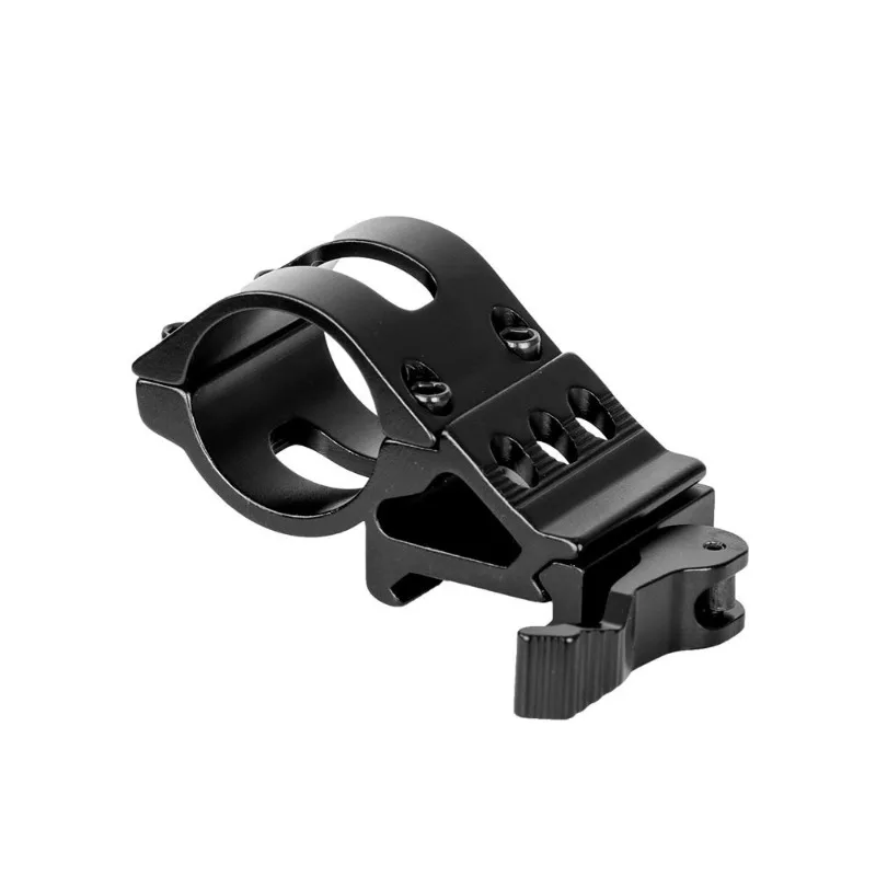 30mm 45 Degree Offset Flashlight Scope Mount Ring Holder For 20mm Picatinny Weaver Rail Quick Release Button Hunting Airsoft