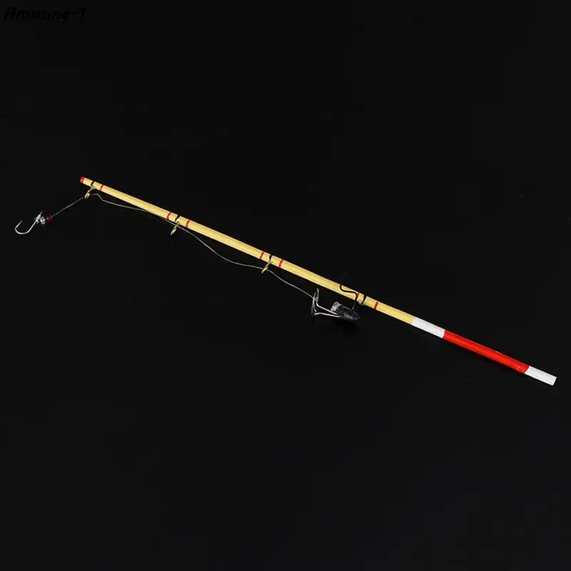 Ecomeon Dollhouse Fishing Rod 1:12 Retro Beautiful Vivid Mini Dollhouse...