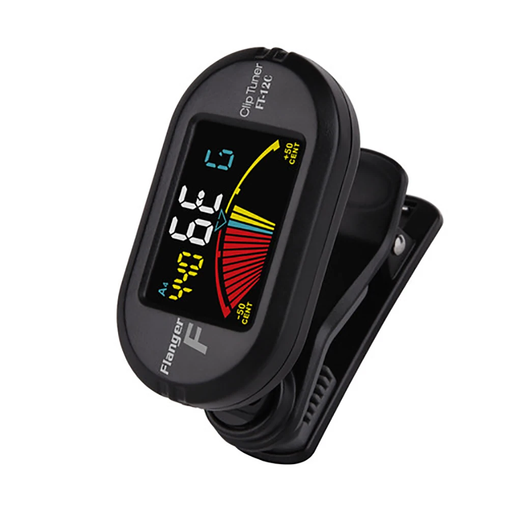 Flanger FT-12C Guitar Clip Tuner Clip On Chromatic Tuner for Dodecatonic Guitar Bass Ukulele Violin Guitar Parts Accessories